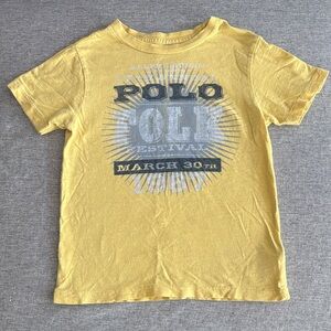 Polo by Ralph Lauren Kids Yellow Festival Tee - 5